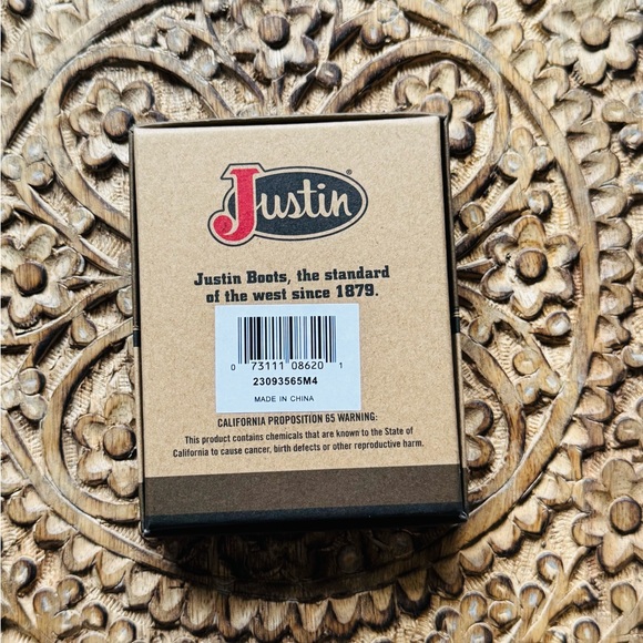 Justin Boots Needlepoint Card Wallet With Money Clip NIB - Picture 8 of 8